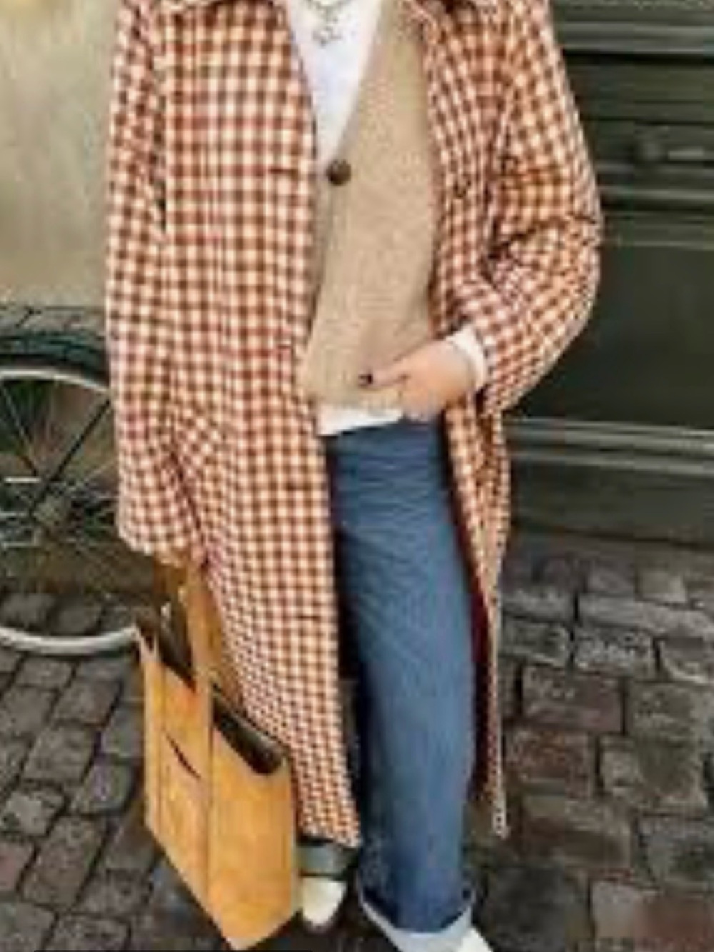 NWT HOUSE OF HARLOW 1960 Trench Coat Gingham Rustic Size Small